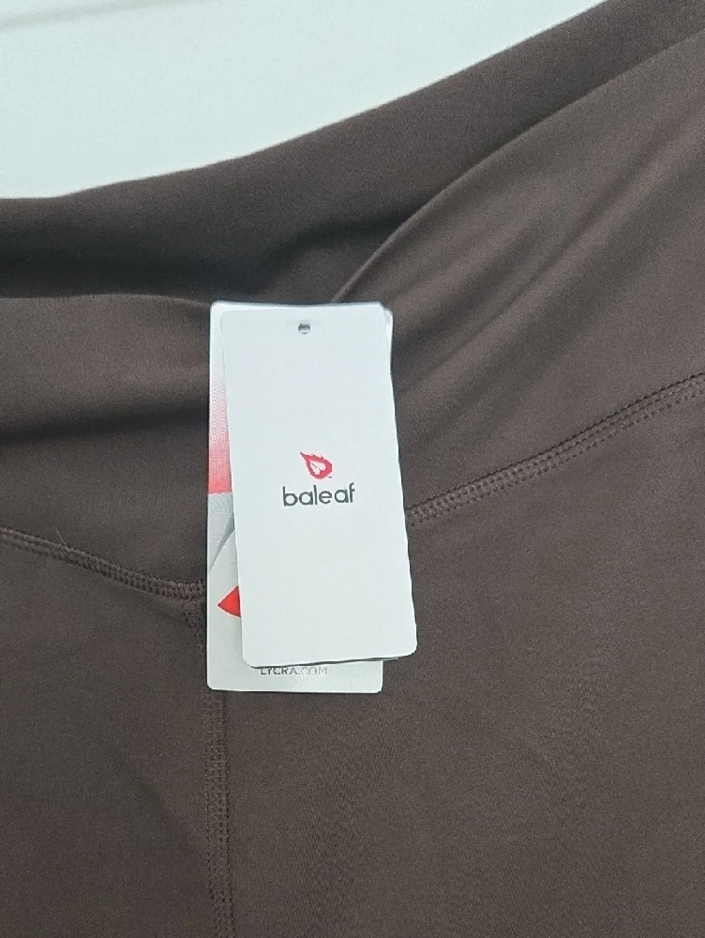 Baleaf Dark Brown Leggings with Side Pockets - Picture 3 of 7